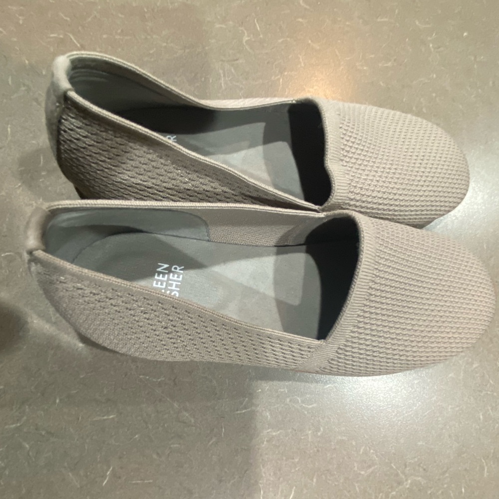 Eileen Fisher Women's Demi Taupe Stretch Knit Loafers